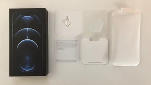 iPhone 12 Pro [Bleu] Boîte d'origine Apple - Boîte, autocollant, clé et manuel - Photo 1 sur 5
