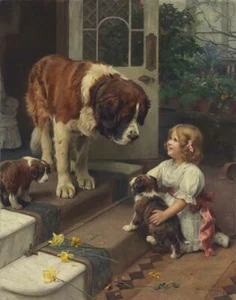 Arthur John Elsley Here He Comes Canvas Print 16 x 20 - Picture 1 of 4