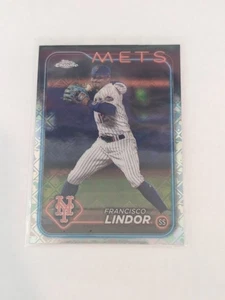 Francisco Lindor 2024 Topps Chrome #137 Logofractor New York Mets - Picture 1 of 2