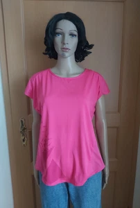 SSV Schlichtes pinkes Damen Kappärmel Sportshirt in Gr. 40 42 von Domyos - Bild 1 von 6