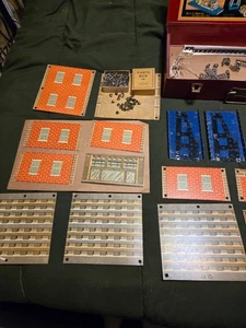 1935 AC GILBERT ERECTOR SET 5 1/2 Amazing PARTS Building PANELS RIVITS original - Picture 1 of 9