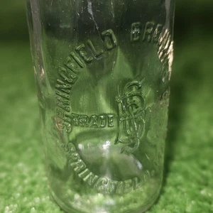 Vintage antike Flasche REGISTRIERT SPRINGFIELD BREWERIES CO. SPRINGFIELD MASSE EUC - Bild 1 von 10