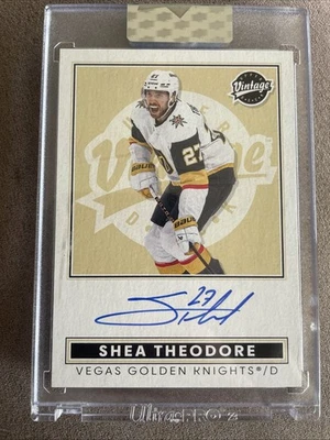 2024-25 Upper Deck Clear Cut - Shea Theodore Vintage Auto #VA-ST - Vegas - Image 1 of 2