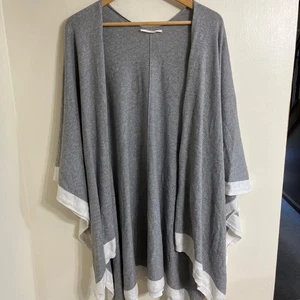 Mersea Reise Wickel Poncho Pullover Schal Grau One Size - Bild 1 von 3