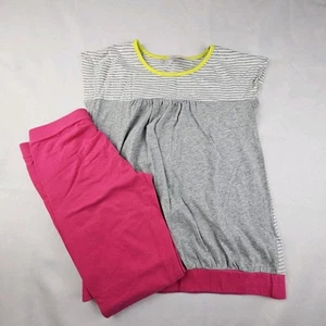 Gymboree Little Girls Size 8 Outfit 2pc Tunic Top & Bottoms 2014 Pink Gray - Picture 1 of 9