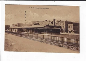 1910 Pennsylvania RailRoad Station New Kensington PA PRRC Postcard p2352 - Picture 1 of 2