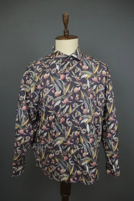Camisa de Vestir Eton Multi Floral Calce Clásico Manga Larga Abotonada Talla 46/18 Foto 1 de 4