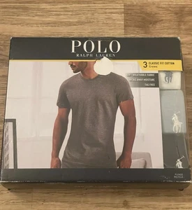Polo Ralph Lauren Calce Clásico Multicolor Algodón Crew Paquete de 3 Camisetas Para Hombre Grandes - Imagen 1 de 7