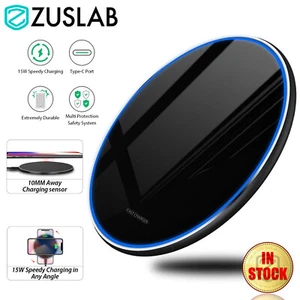 15W Qi Wireless Charging Charger ZUSLAB For iPhone 16 15 14 13 12 Samsung Google - Picture 1 of 9