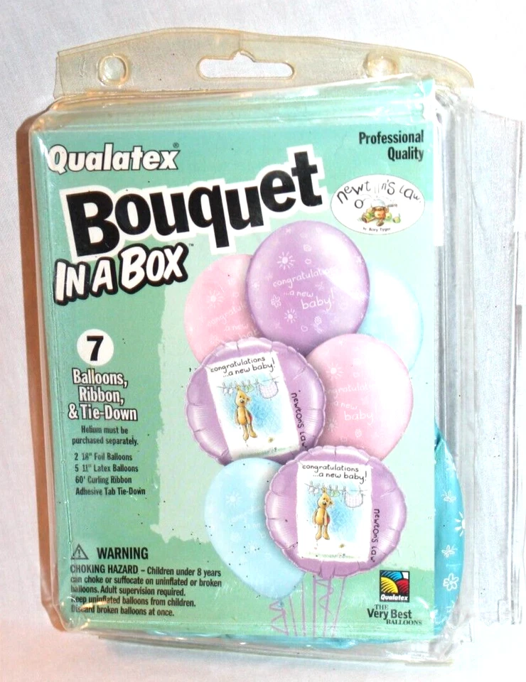 全新 7 件套 气球 祝贺 全新 婴儿摇篮 — 第 1/1 张图片