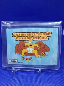 Topps 2002 Simpson Card Sticker #40 Homer Simpson “A Man Who Envies" - Picture 1 of 1