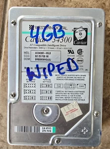 WESTERN DIGITAL CAVIAR 34300 AC34300-OOLB BRBBKWHOAAJ IDE 4.3GB HARD DRIVE - Bild 1 von 3