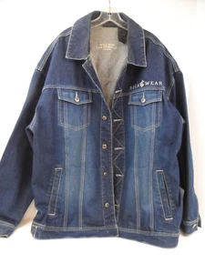 Rocawear Jacke Herren Blau Denim Jeans Hip Hop Y2K Baggy Trucker Bestickt -XL - Bild 1 von 10