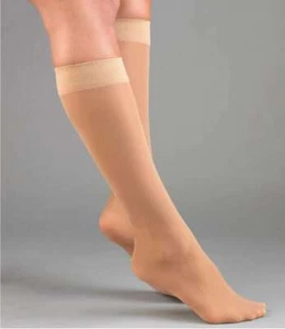 Activa Sheer Therapy Women's Dress Socks 15-20mmHg Tan Large - Picture 1 of 4