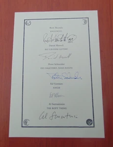 999 Signature Page Only - 5 Author Signatures, NF w/edge bumps, free shipping - Picture 1 of 3