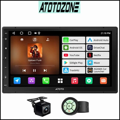 ATOTO A5L 7" 2DIN Android Autoradio GPS Nav mit Fernbedienung und Rückfahrkamera - Bild 1 von 4