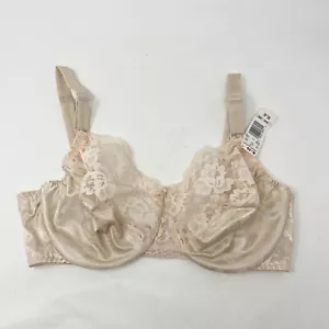 NWT Fruit Of The Loom Style 4402 Sheer Cup Underwire Bra Sz 38D Second Skin Nude - Picture 1 of 10