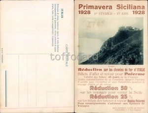 PALERMO CITTA'-PUBBLICITA' TURISMO-PRIMAVERA SICILIANA 1928-C25-95 - Imagen 1 de 1