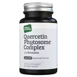 Quercetin Phytosome® Complex with Bromelain, 100% Pure, Liposomal Formula - 60 V - Picture 1 of 6