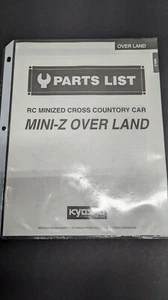 KYOSHO MINI-Z OVER LAND PARTS LIST/DIAGRAM W-PART NUMBERS - FREE SHIP* - Picture 1 of 1