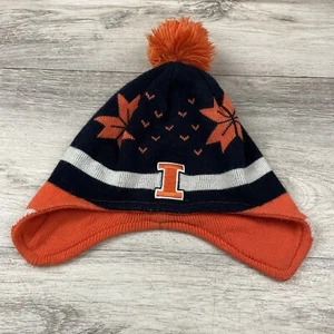 University Of Illinois Beanie Knit Winter Hat NCAA Alumni Orange Top Of World - Picture 1 of 5