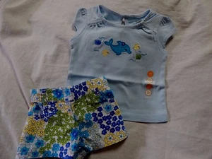 NWT 3-6 GYMBOREE SEA SPLASH TOP & SHORTS - Picture 1 of 1