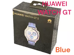 HUAWEI WATCH GT 5 Blue 55020DFT AMOLED organic EL smart watch VLI-B19 Bluetooth - Picture 1 of 13