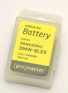 PROMASTER #1541 Lithium ion Li-on replacement battery for Panasonic DMW-BLE9