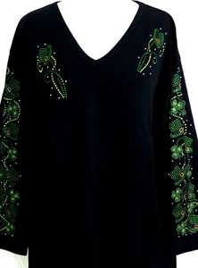 Top S M L XL strass Bling quadrifoglio irlandese e top cappelli design vortice - Foto 1 di 5