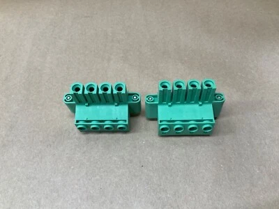 Lote de 2 conectores de bloque de terminales Phoenix Contact 4 pines PA66-FR #3H77IAC Foto 1 de 4