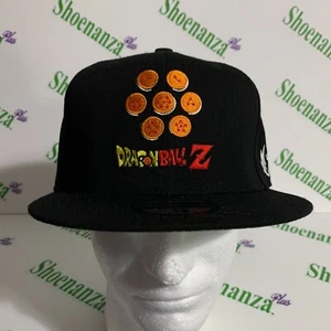 Sombrero Headgear Classics HGC Ajustado Dragon Ball Z DBZ Ala Plana Gorra Negra 7 3/8 - Imagen 1 de 7