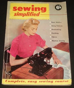 SEWING SIMPLIFIED MARY PICKEN VINTAGE SINGER SEWING MANUAL - Picture 1 of 6