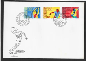 pc987 Liechtenstein/Olympia 1984 numero di Michel 846-48 FDC - Foto 1 di 1