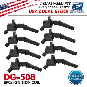 8X DG-508 Ignition Coil Pack For Ford F150 E-250 Mustang 5.0L - Picture 1 of 8