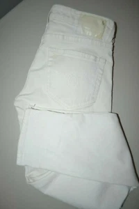 R13 Women's Skinny Boy Designer Made in Italy White Riot Denim Jeans Sz 24x27 - Picture 1 of 12