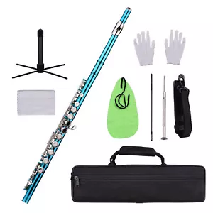Closed Hole Flute Student / Intermediate School Band Flute with Case Stand P5J8 - Picture 1 of 10