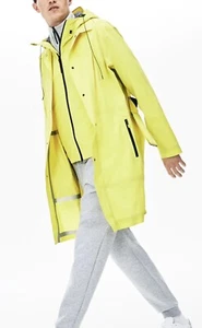 BNWT LACOSTE  Motion 3-in-1 With Detachable Vest Raincoat Yellow 50 M PTP 21” - Picture 1 of 23