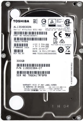 Hard Drive EMC 118000384-07 AL13SXB300N 300GB 15000RPM 64MB SAS-2 2.5" Inch - Image 1 of 3