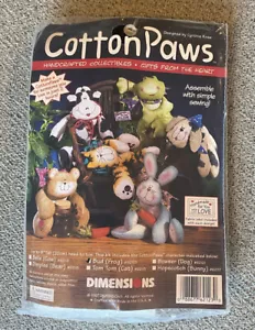 Vintage 1997 Dimensions Cotton Paws Bud Frog #62123 Craft Kit OPEN PKG - Picture 1 of 2