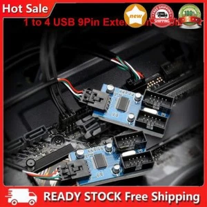 Motherboard USB 9 Pin Header Splitter Cable Desktop USB2.0 HUB Connector Adapter - Bild 1 von 13