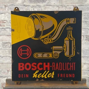 Insegna smaltata BOSCH 19,7x17,7x0,4" (50x45x1 cm) insegna in porcellana... - Picture 1 of 18