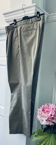 M&S Men's Beige Tapered Leg Chino Trousers 38R, 38" Waist, 31" Inside Leg NEW - Picture 1 of 5