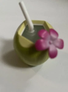 American Girl Nanea Mitchell Luau Pretend Coconut Drink with Flower Doll Acc EUC - Bild 1 von 5