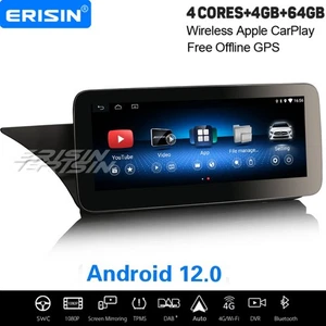 64GB 10.25" Android 12 Navi Autoradio CarPlay BT WiFi Für Mercedes E-Klasse W212 - Bild 1 von 13