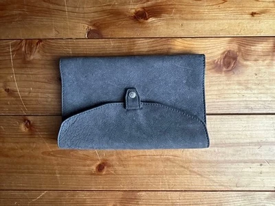 Housse en cuir hebdomadaire Acru Hobonichi, marron, d'occasion, marque-page... - Photo 1/3