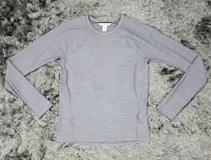 Athleta Ultimate Textured Train Top Shirt Womens 2XS Gray Long Sleeve Athleisure - Picture 1 of 20