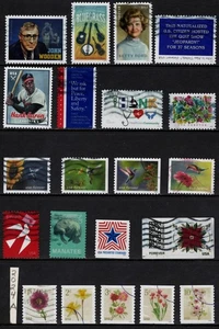 2024a Collection US Forever stamps (Used set of 21) OFF Paper -f333a - Picture 1 of 1