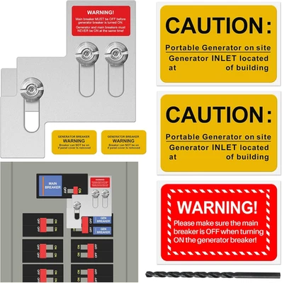 Kit de bloqueo de generador para paneles Square D QO u Homeline de 100 o 125 amperios, 3/4-7 Foto 1 de 4
