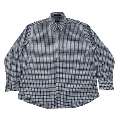 Camisa Alan River Para Hombre XL Azul y Negro Textura Geométrica 3D LS Abotonada Usada en Excelente Condición Foto 1 de 4