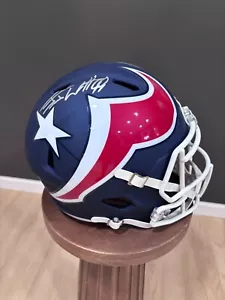 JJ Watt Autographed Houston Texans AMP Replica Full-Size Football Helmet JSA COA - Picture 1 of 6